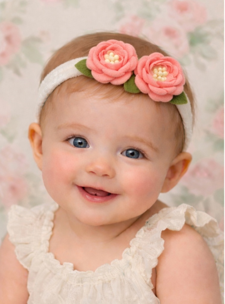 Rose Petal Pink Baby Headband
