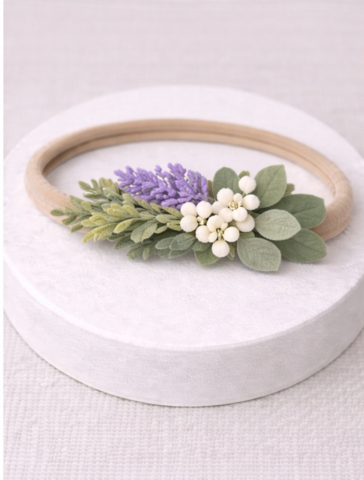 Vintage Floral Baby Headband