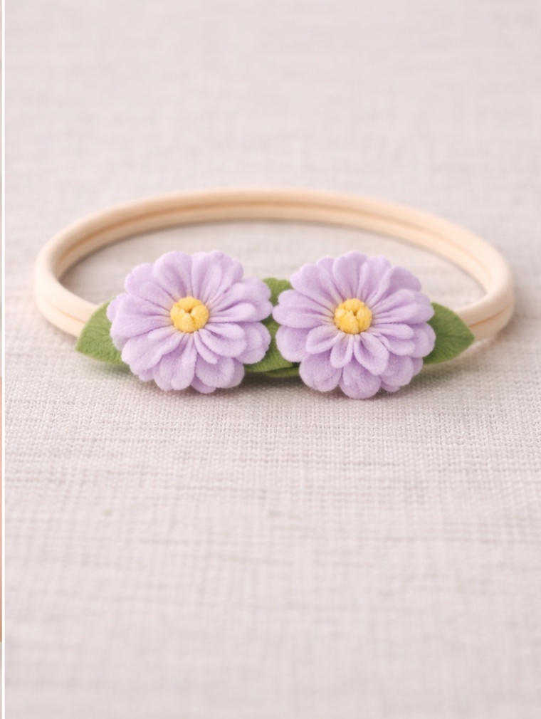 Couronne de Fleurs Pastel pour Bébé