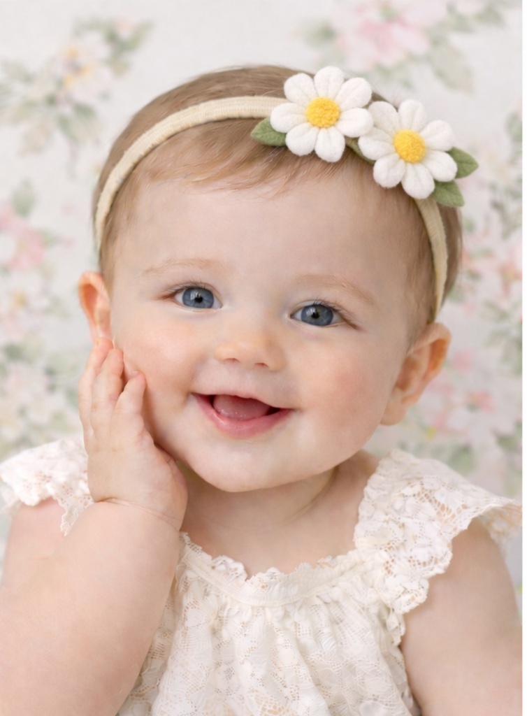 Diadema de Margaridas para Bebê