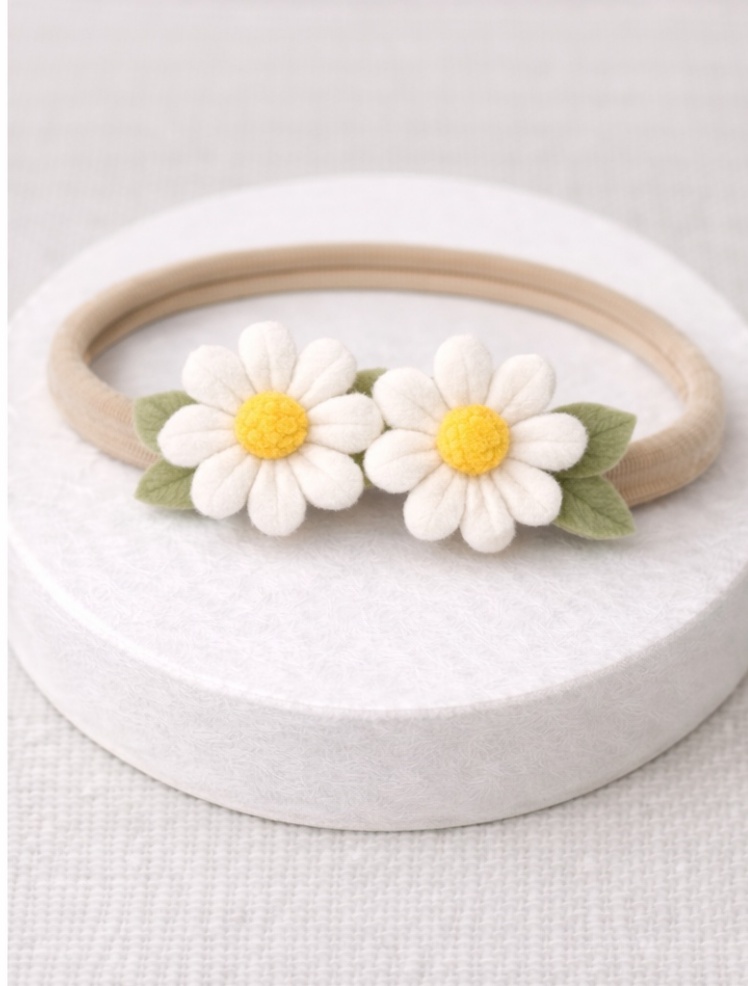Diadema de Margaridas para Bebê