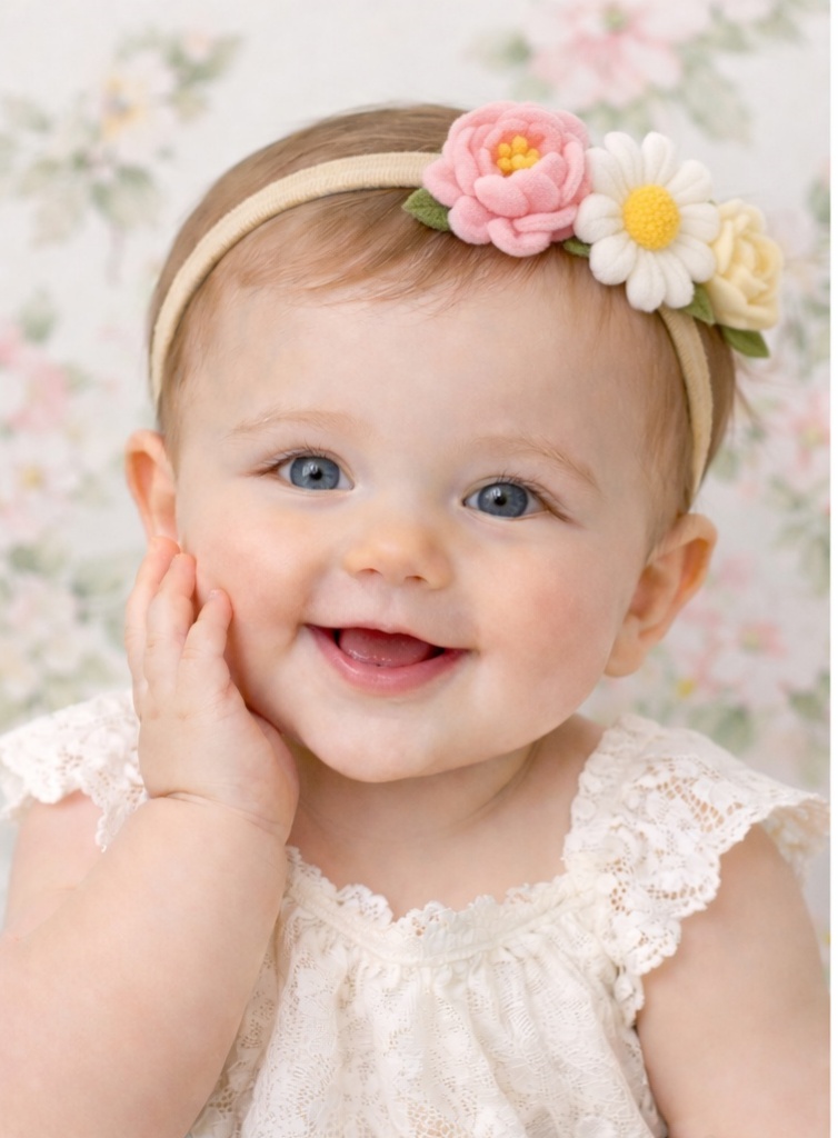 Lavender Blossom Baby Headband