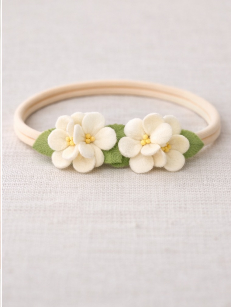 Coronita de Flores Blancas para Bebé