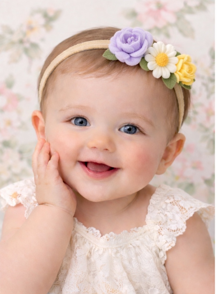 Diadema Floral para Bebê
