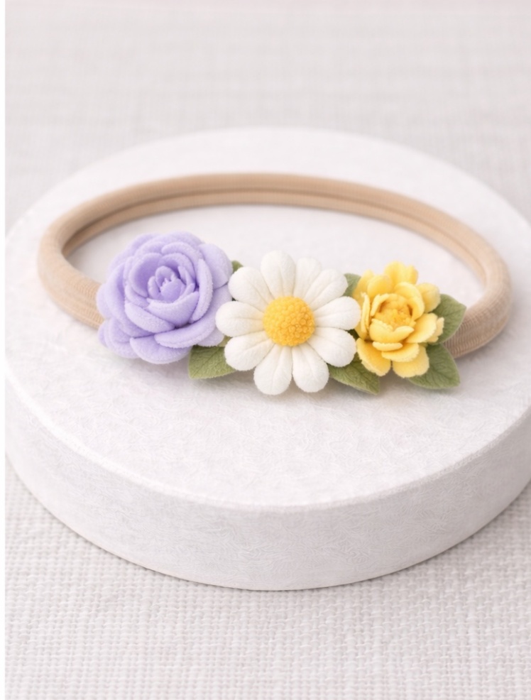 Diadema Floral para Bebê