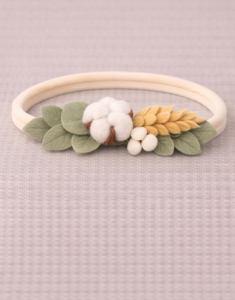 Cinta para Bebé con Algodón y Trigo - Encanto Natural Artesanal