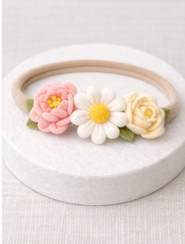 Lavender Blossom Baby Headband