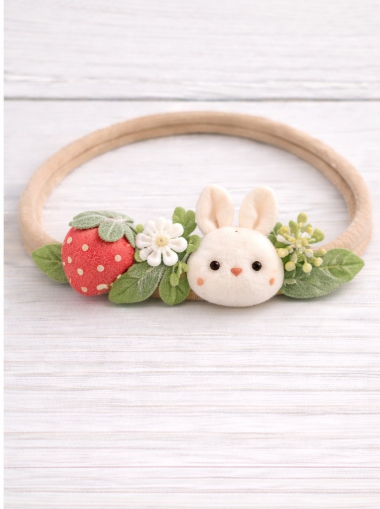 Bunny Garden Baby Headband