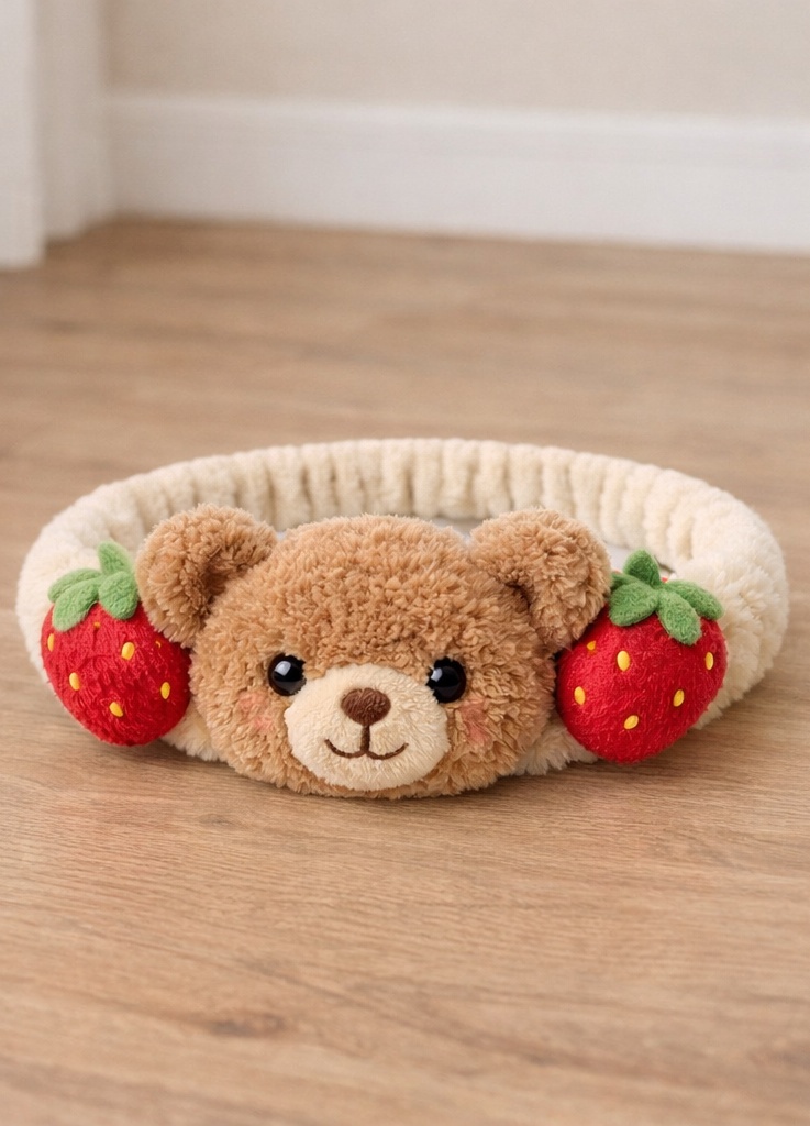Baby Fluffy Plush Headband Sweet Decorative Hair Band for Parties Birthdays and Everyday Wear