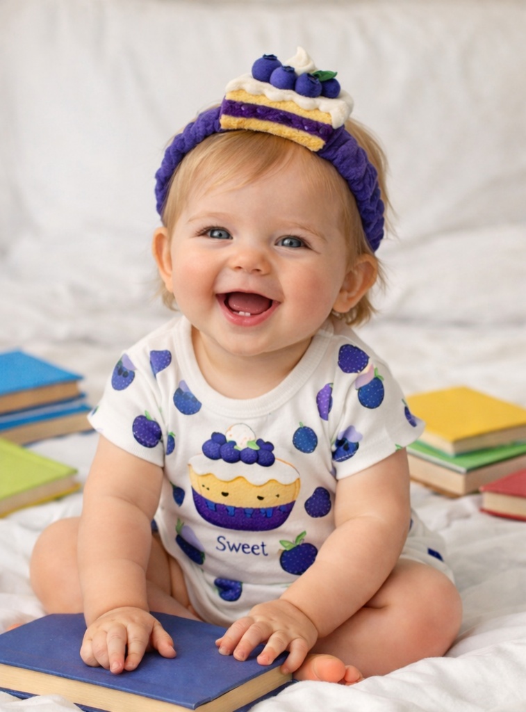 Toddler Soft Plush Headband Adorable Baby Hair Accessory with Flexible Comfortable Fit