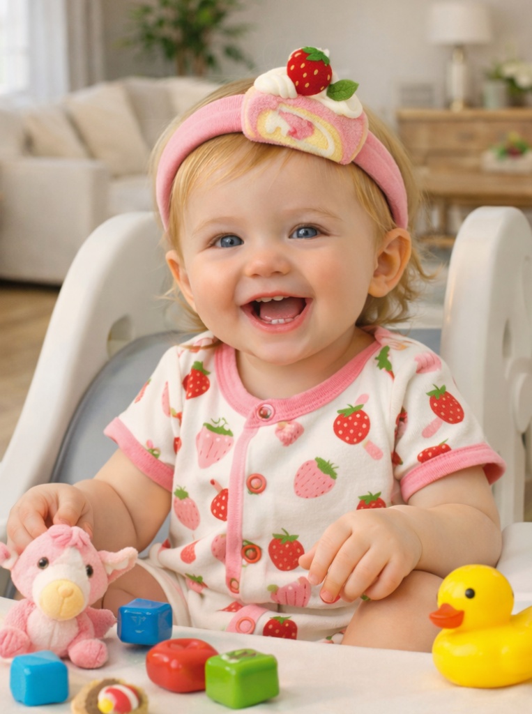 Baby Plush Headband Soft Stretch Hair Accessory for Newborns and Toddlers