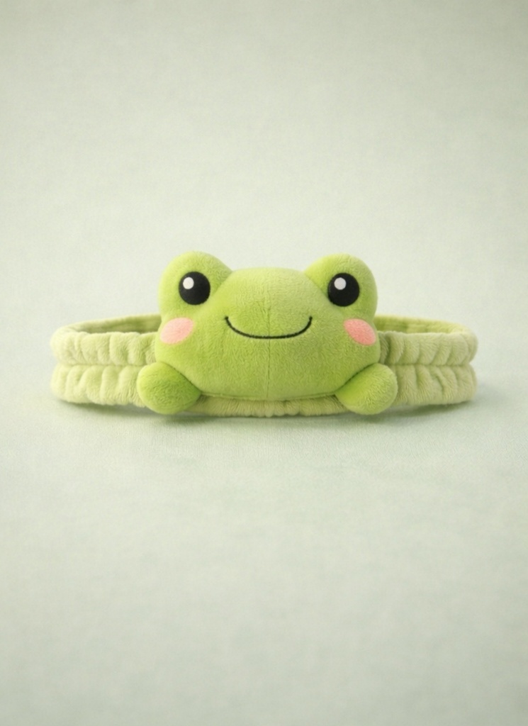 Cute Frog Plush Baby Headband for Newborn Girls
