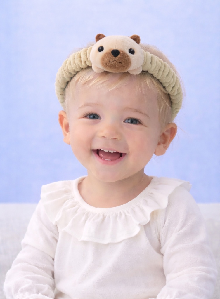 Adorable Baby Bear Plush Headband for Infants – Soft, Cute and Comfortable Baby Headband for Daily Wear