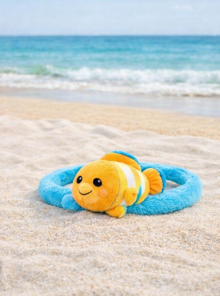 Yellow Clownfish Baby Headband – Soft Plush Marine Style