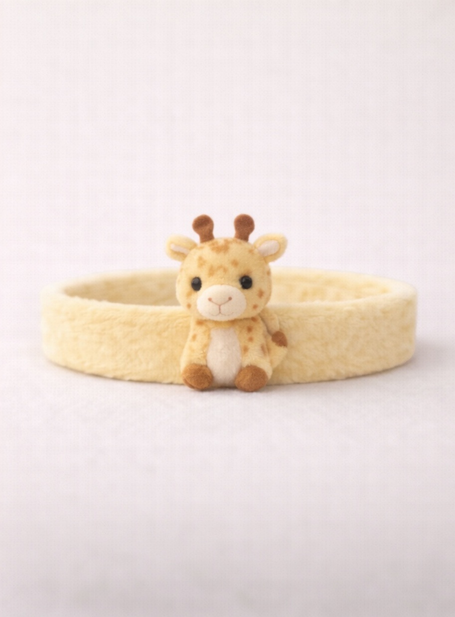 Giraffe Plush Baby Headband – Soft & Cute Newborn Hair Accessory