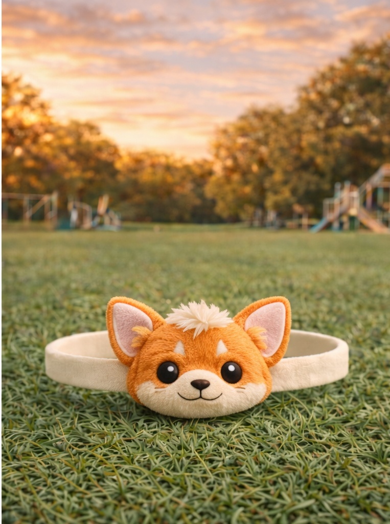 Corgi Plush Baby Headband | Soft Animal Hairband for Infants and Toddlers
