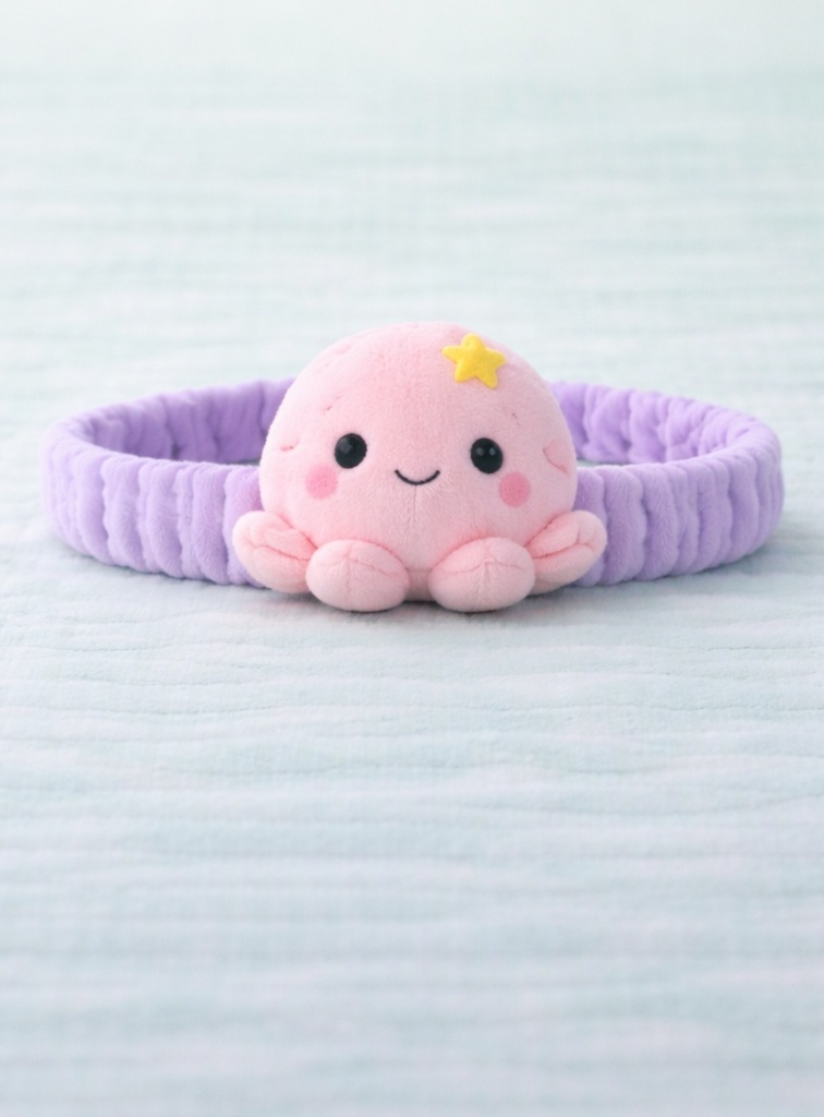Süße Baby-Oktopus-Plüsch-Haarband – Komfortabel und weich für Babys