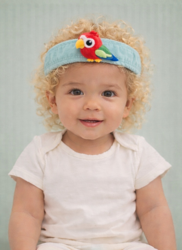 Colorful Parrot Plush Baby Headband