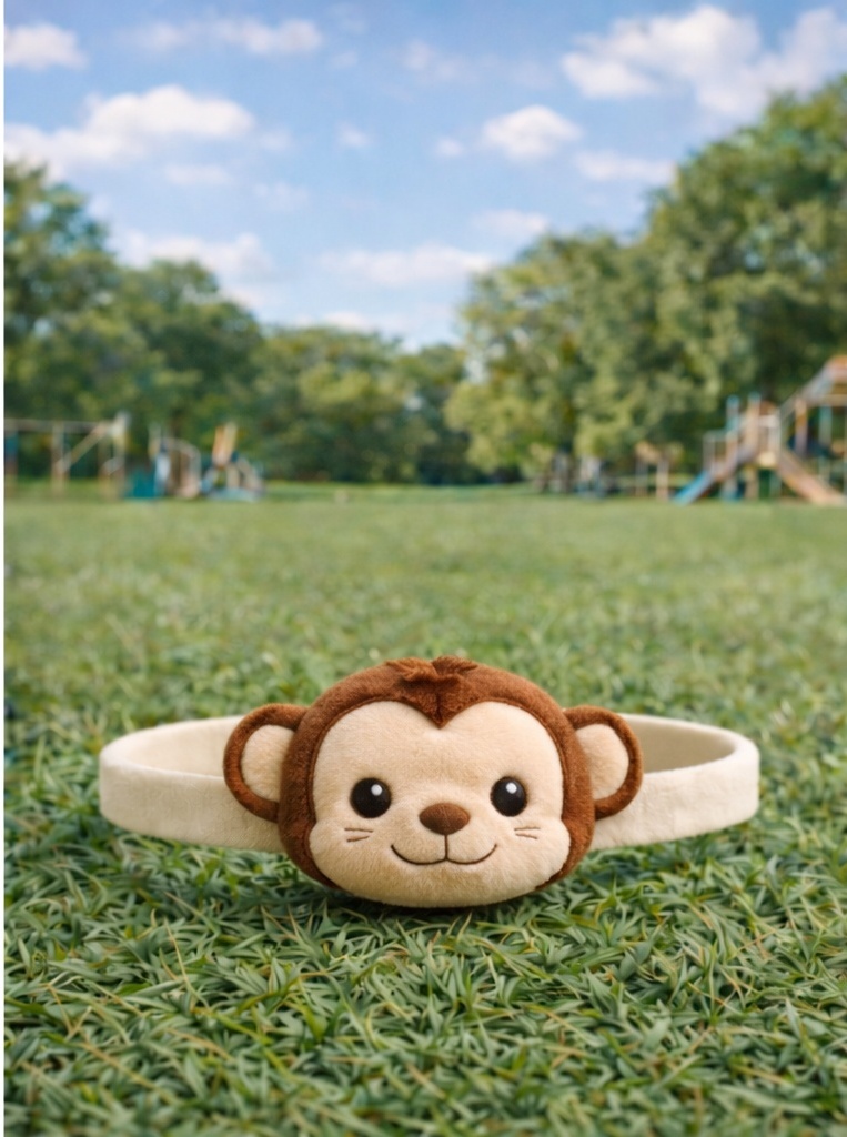 Adorable Monkey Plush Baby Headband | Soft Animal Hair Accessory for Infants