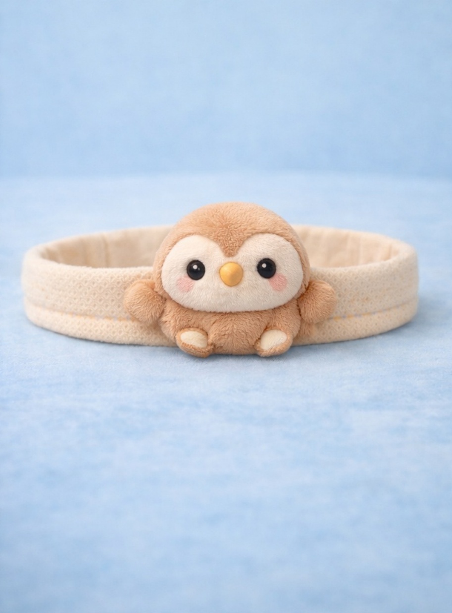 Baby Eule Haarschleife – Süßes und Weiches Babyaccessoire