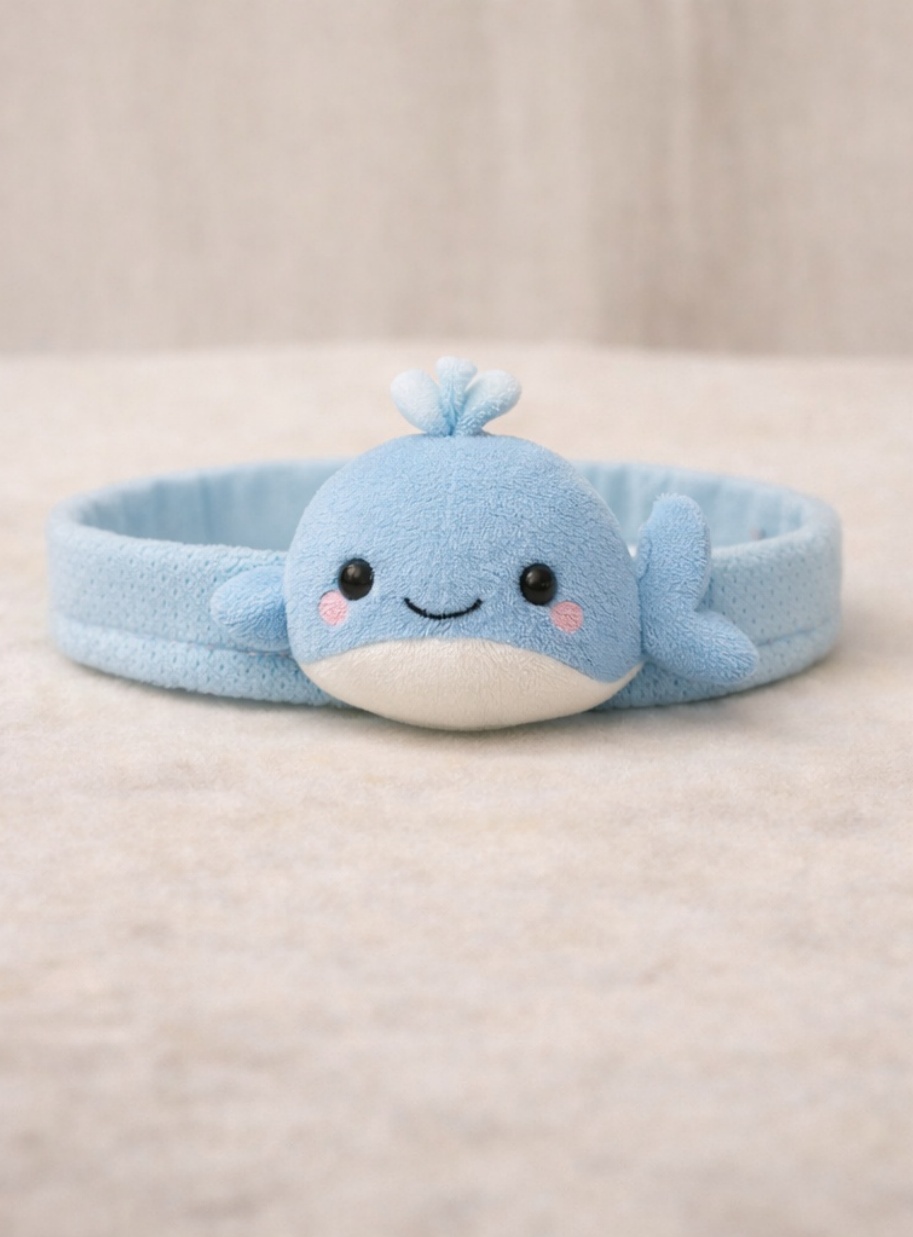 Banda Baby Whale – Accesoriu drăguț și moale pentru păr