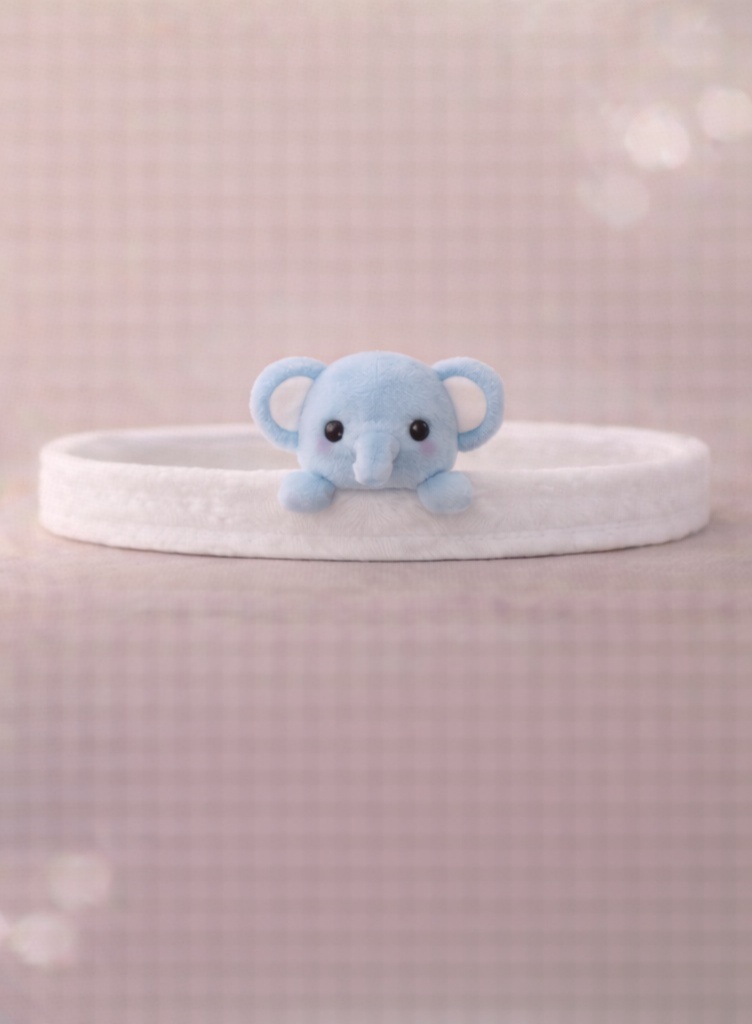 Cartoon Elephant Plush Baby Headband - Soft and Cute Baby Hairband for Newborn Girls