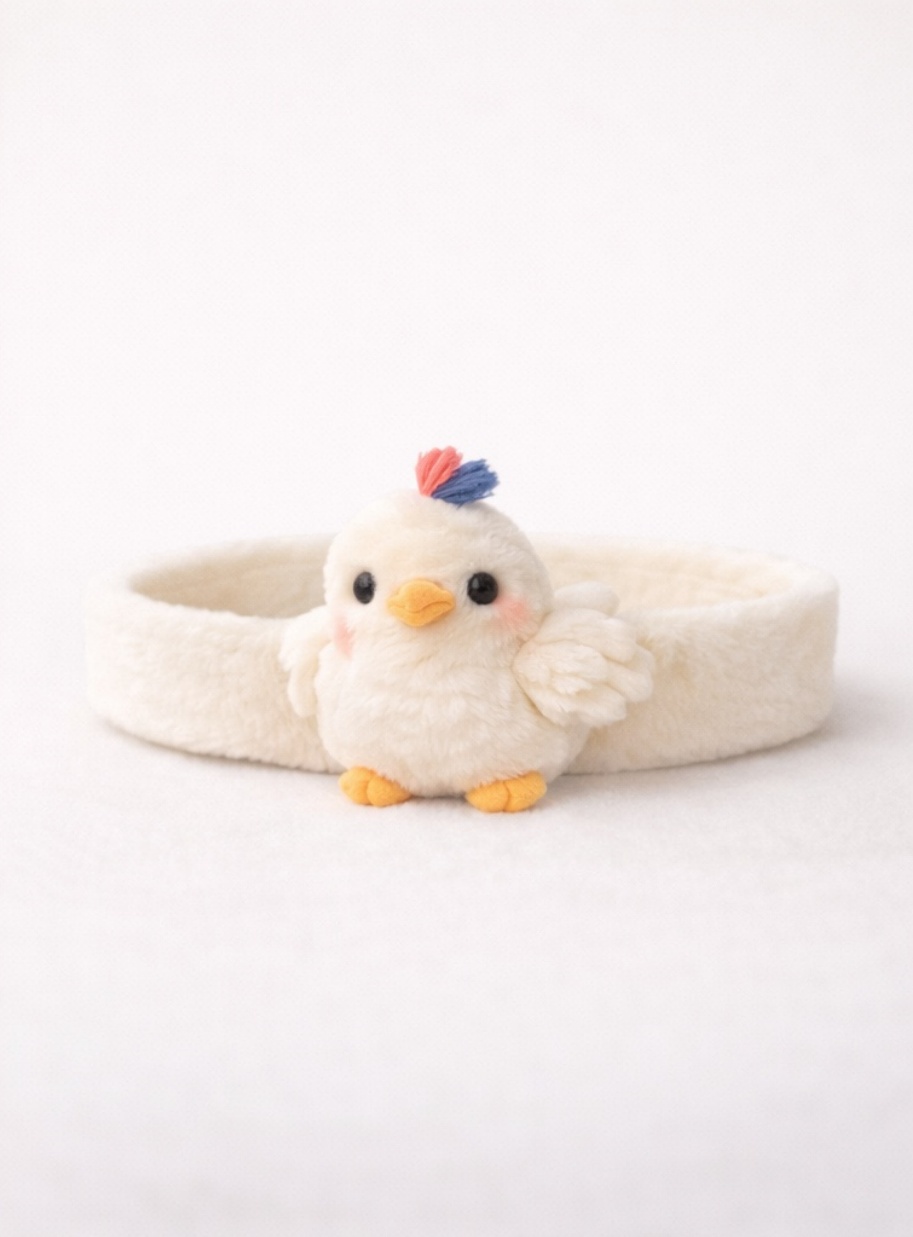 Cute Baby Chicken Headband – Soft Plush Baby Hair Accessory