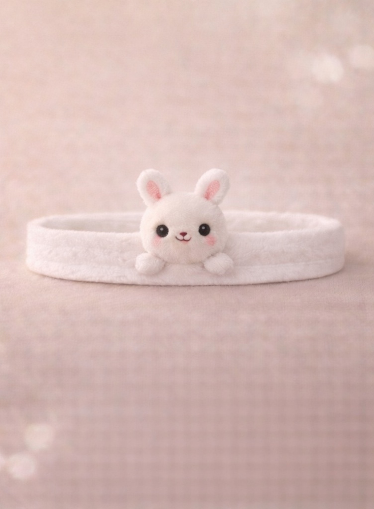 Cartoon Rabbit Plush Baby Headband - Soft and Cute Baby Hairband for Newborn Girls