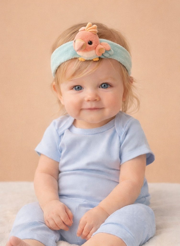 Soft Plush Baby Bird Headband – Adorable Baby Hair Accessory