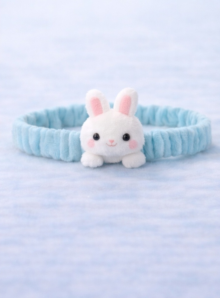 Soft Baby Rabbit Plush Headband – Comfortable Headband for Newborns and Toddlers
