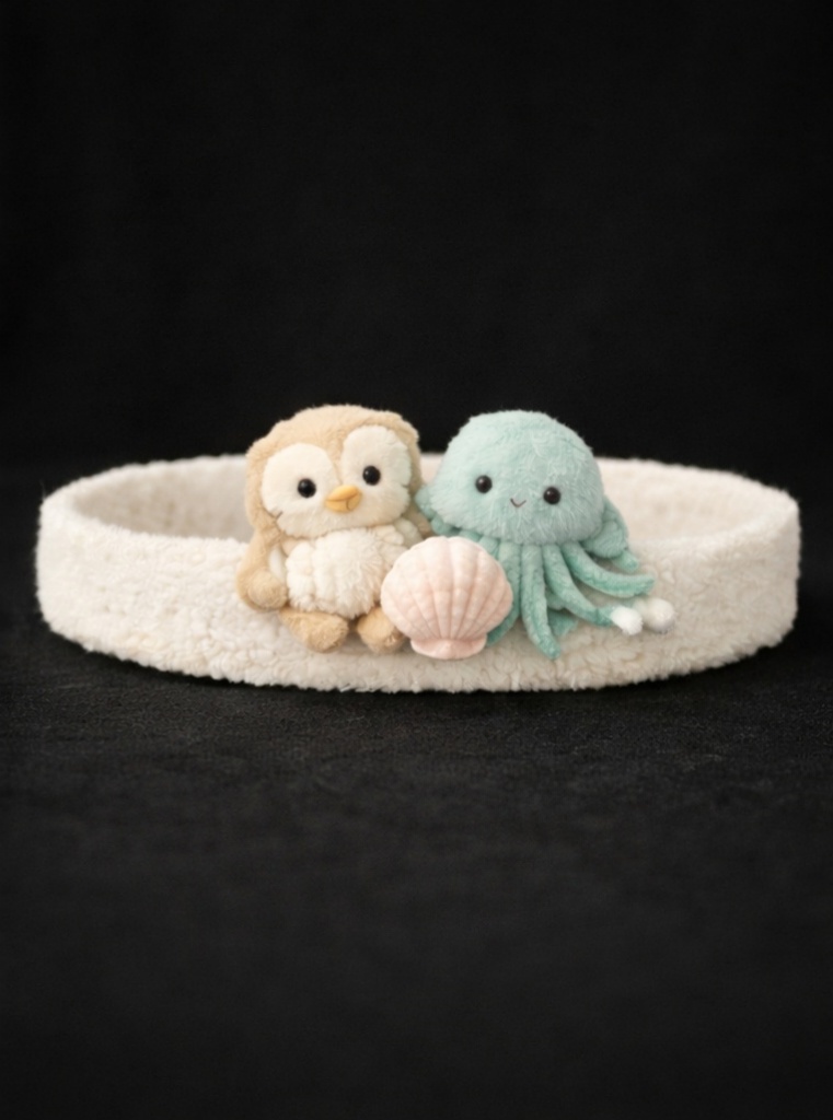 Sweet Owl & Octopus Plush Baby Headband for Newborns