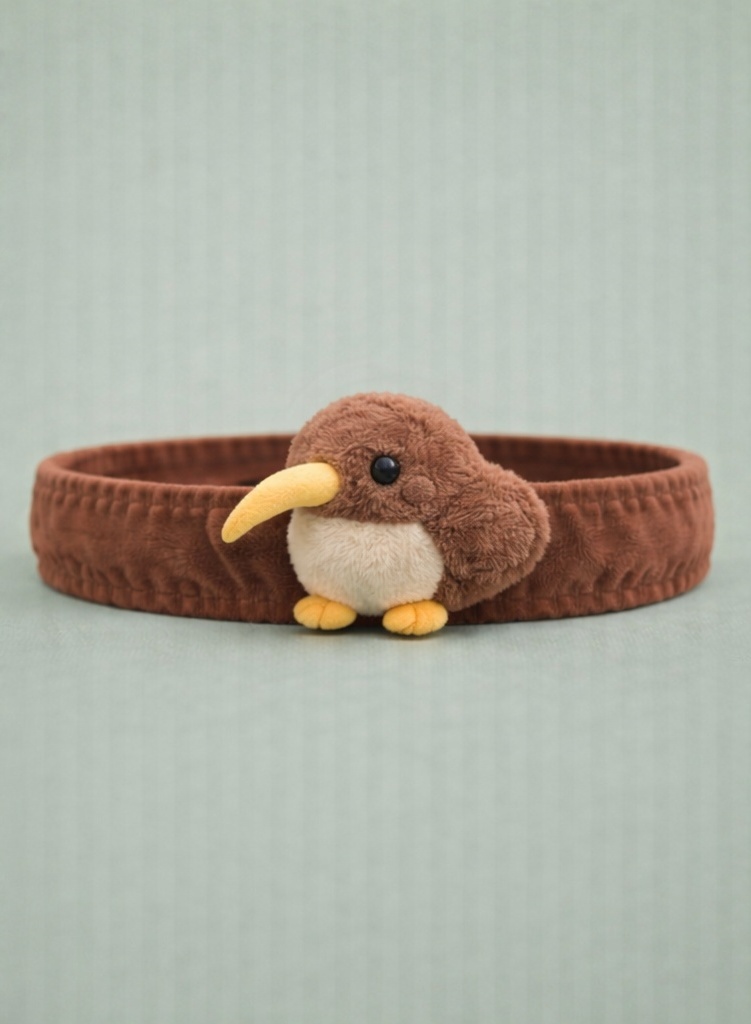 Kiwi Bird Plush Baby Headband for Newborns