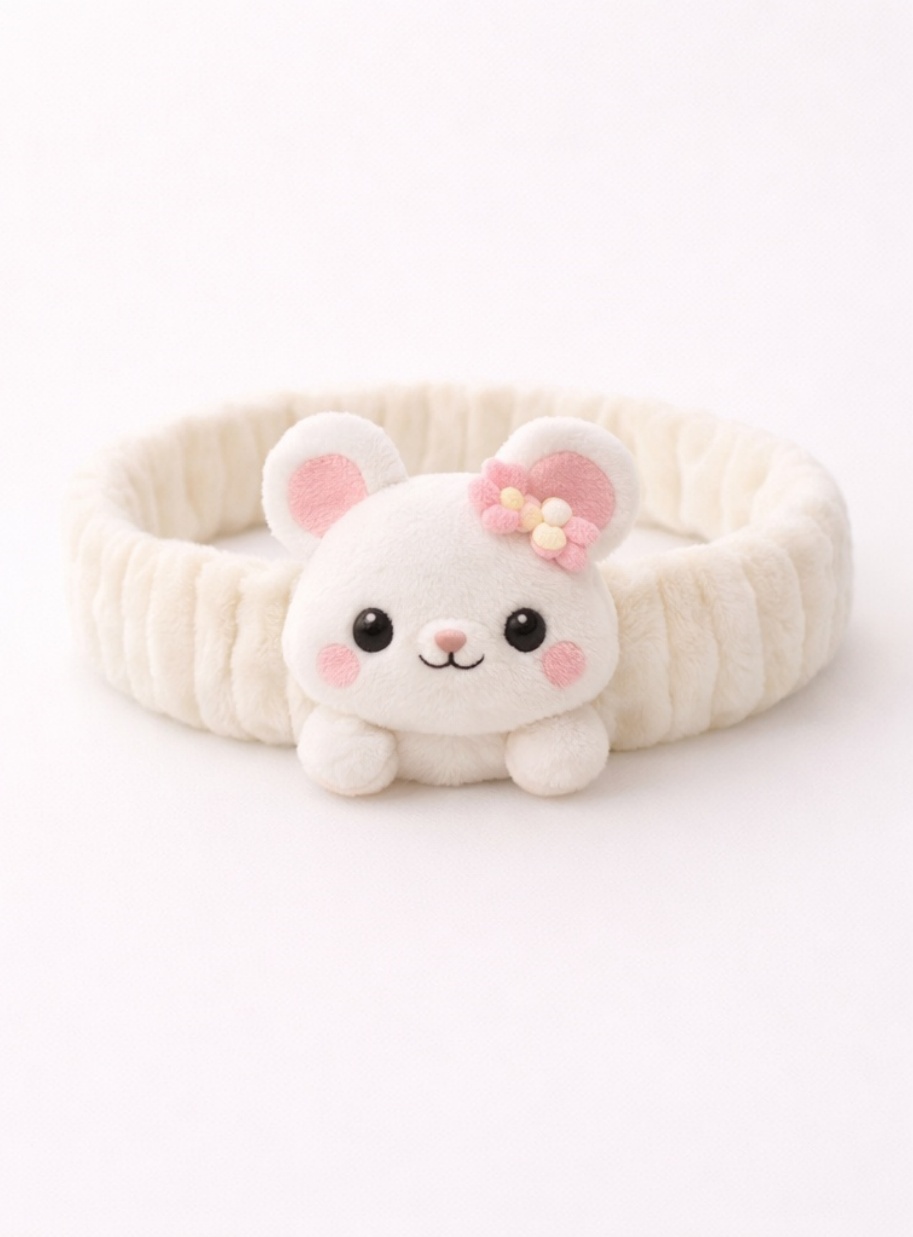 Cute Baby Bunny Headband – Soft Plush Baby Hair Accessory
