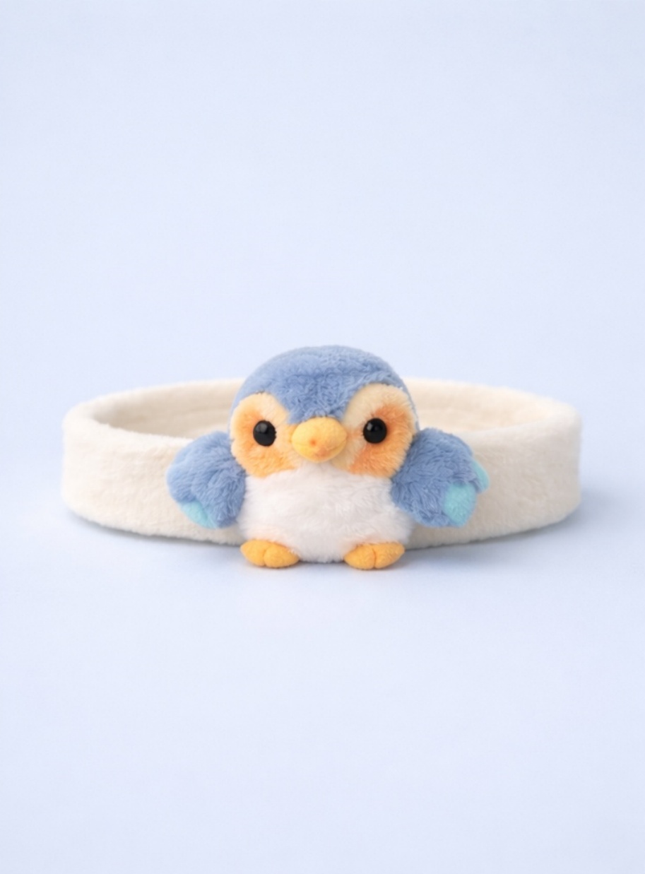 Cute Baby Penguin Headband – Soft Plush Baby Hair Accessory