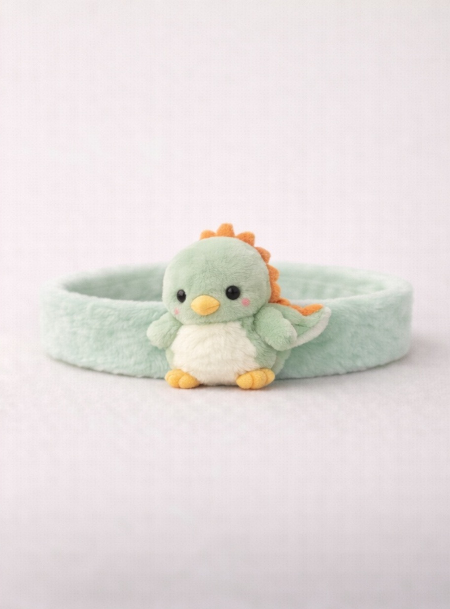 Cute Baby Dinosaur Headband – Soft Plush Baby Hair Accessory