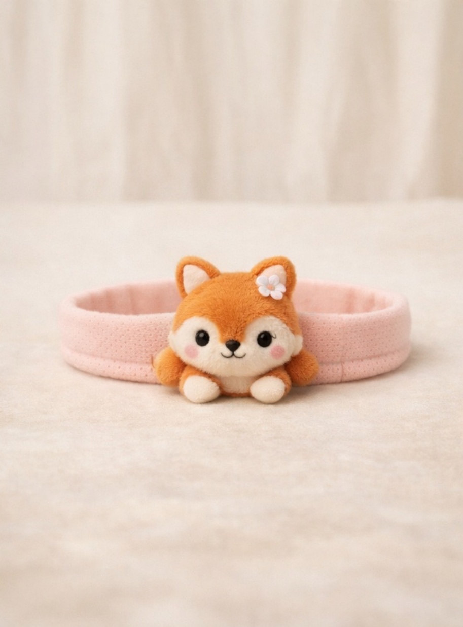 Cute Baby Fox Headband – Soft Plush Baby Hair Accessory