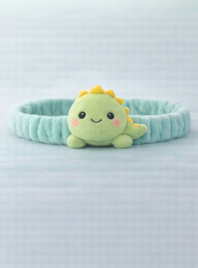 Cute Baby Dinosaur Plush Headband – Comfortable and Soft Headband for Newborns