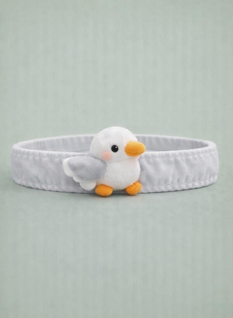 Sweet Seagull Plush Baby Headband for Girls