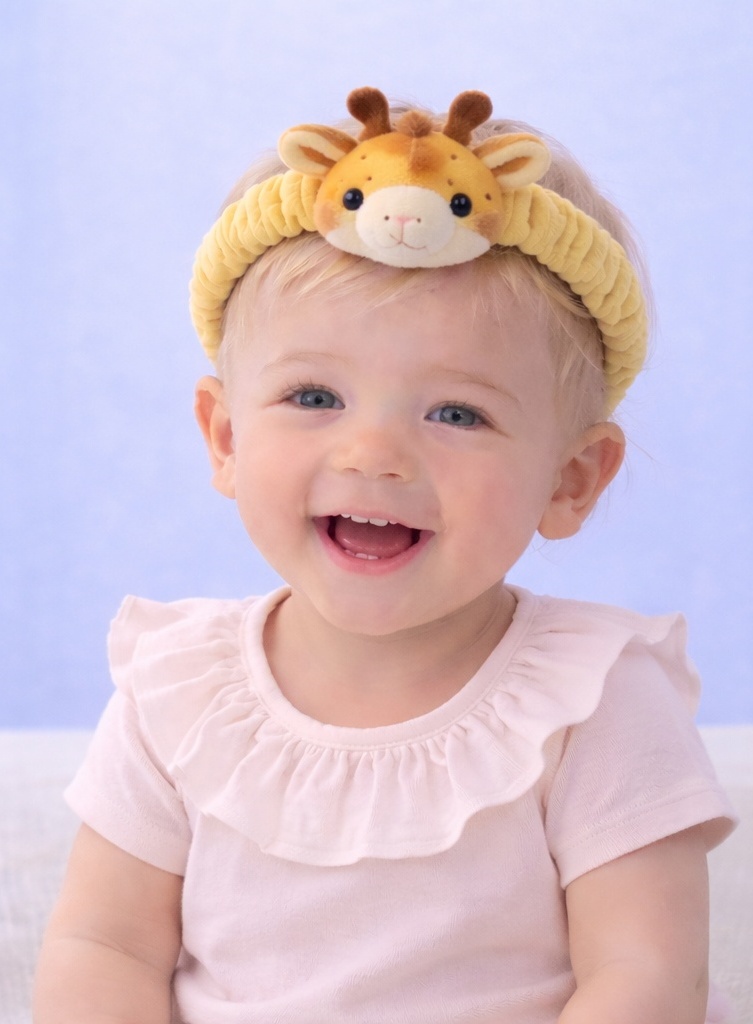 Cute Baby Giraffe Plush Headband – Soft, Comfortable and Stylish Headband for Infants