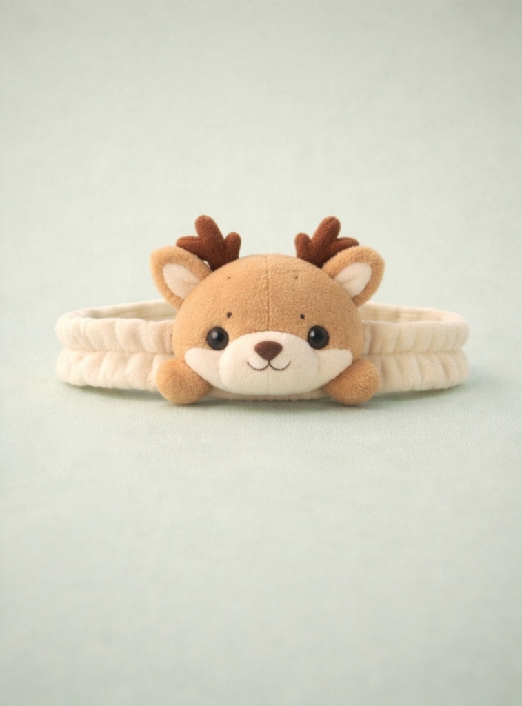 Cute Baby Deer Plush Headband for Newborn Girls