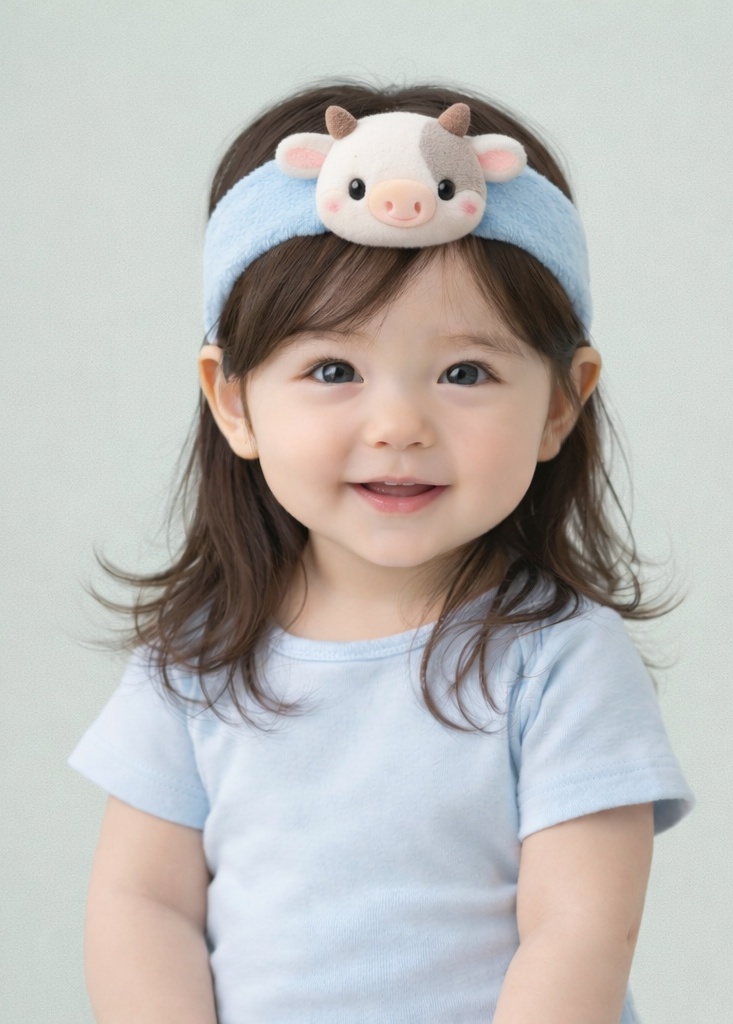 Cute Cow Plush Baby Headband - Soft, Comfortable, and Perfect for Infants
