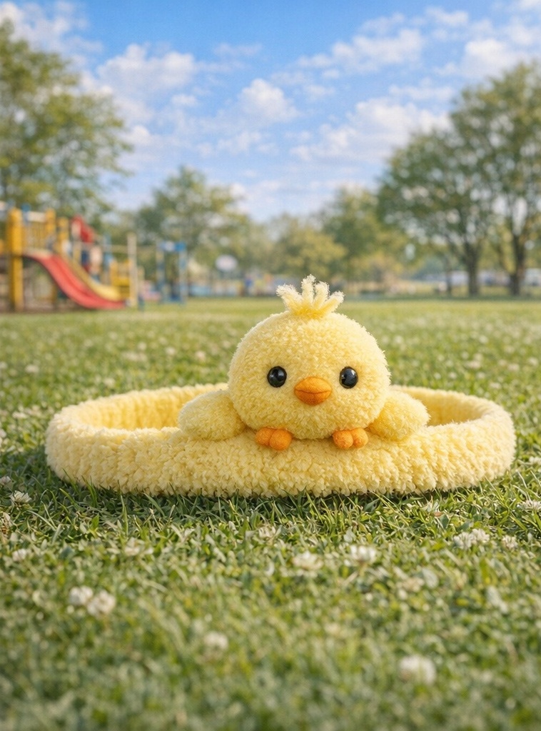 Yellow Chick Baby Headband – Plush Animal Hairband for Newborns & Toddlers