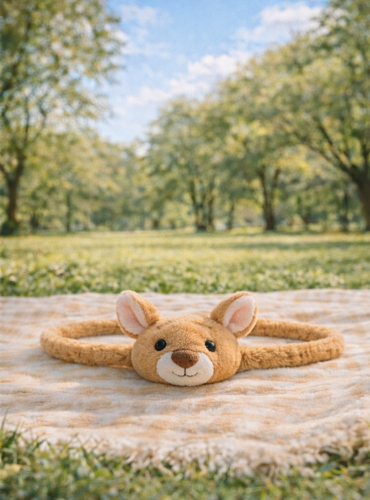 Kangaroo Plush Baby Headband – Soft Animal Headwear for Infant Comfort & Style