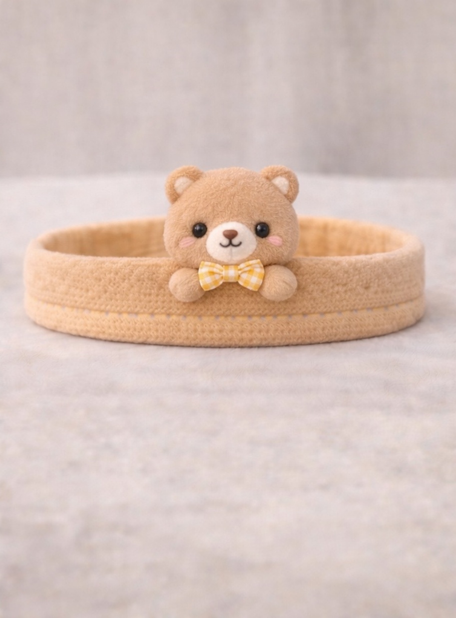 Kuschel-Bärenbaby-Haarband – Süßes Baby-Haarband mit Schleife