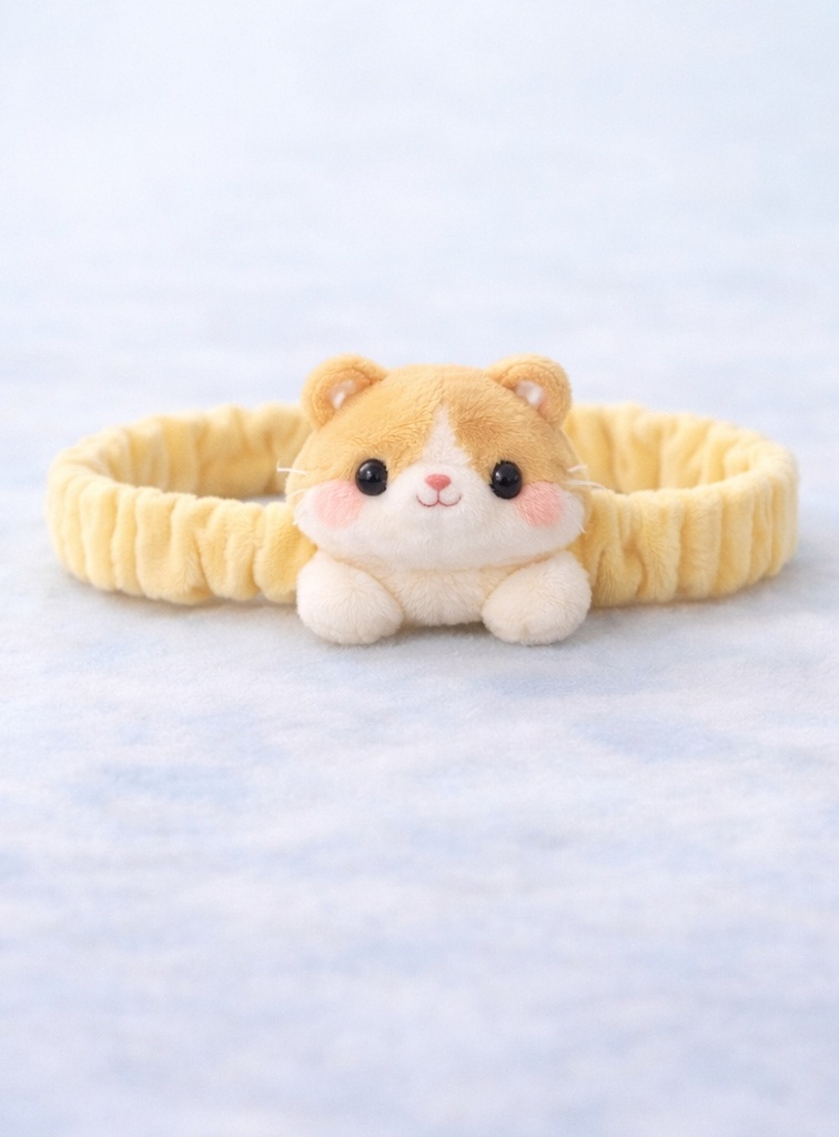 Lindo diadema de bebé con cara de hámster – Accesorio suave y cómodo para bebés