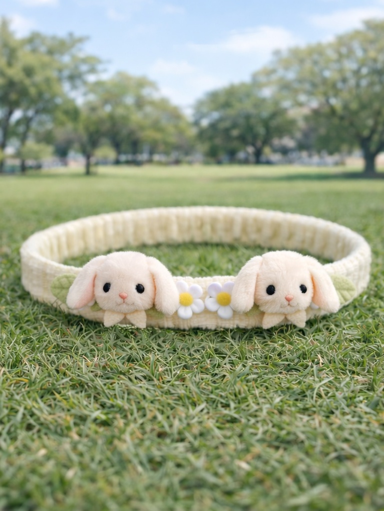 Bandeau bébé lapin en peluche – Accessoire doux et extensible pour nouveau-né