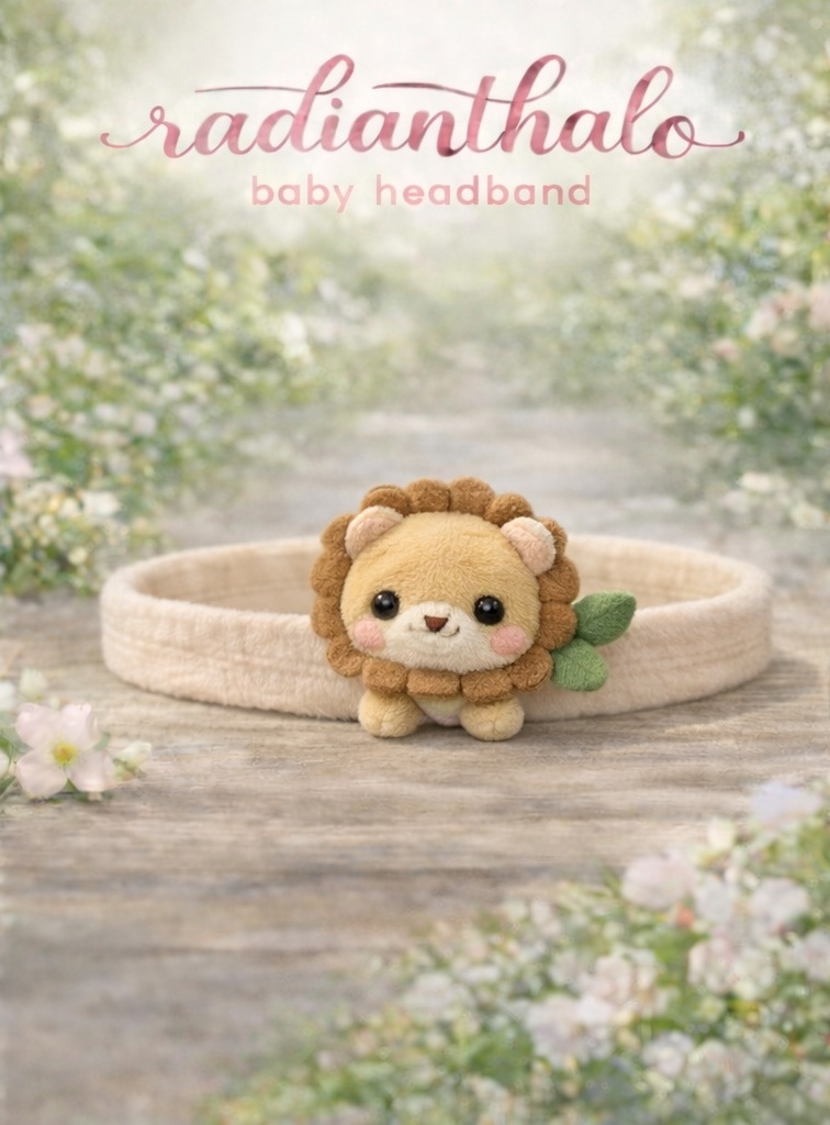 Adorable Plush Lion Baby Headband - Soft & Stretchy Infant Hair Accessory