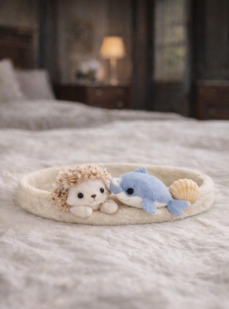 Hedgehog & Dolphin Baby Plush Headband - Nature Meets Ocean