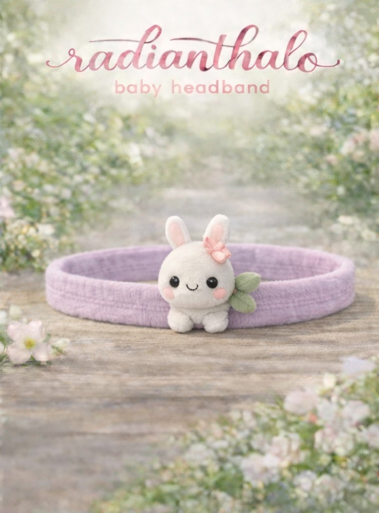 Diadema de Peluche para Bebés – Búho y Pulpo Rosa con Diseño Suave y Tierno