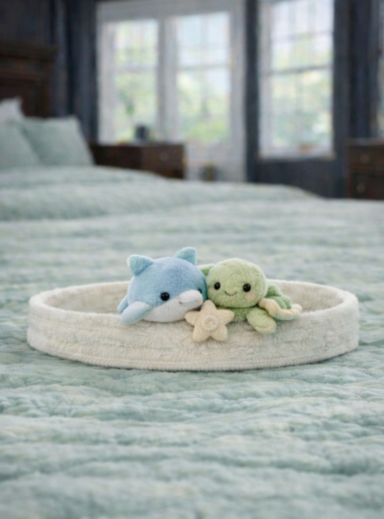 Diadema de Peluche para Bebé - Delfín y Pulpo Marinos